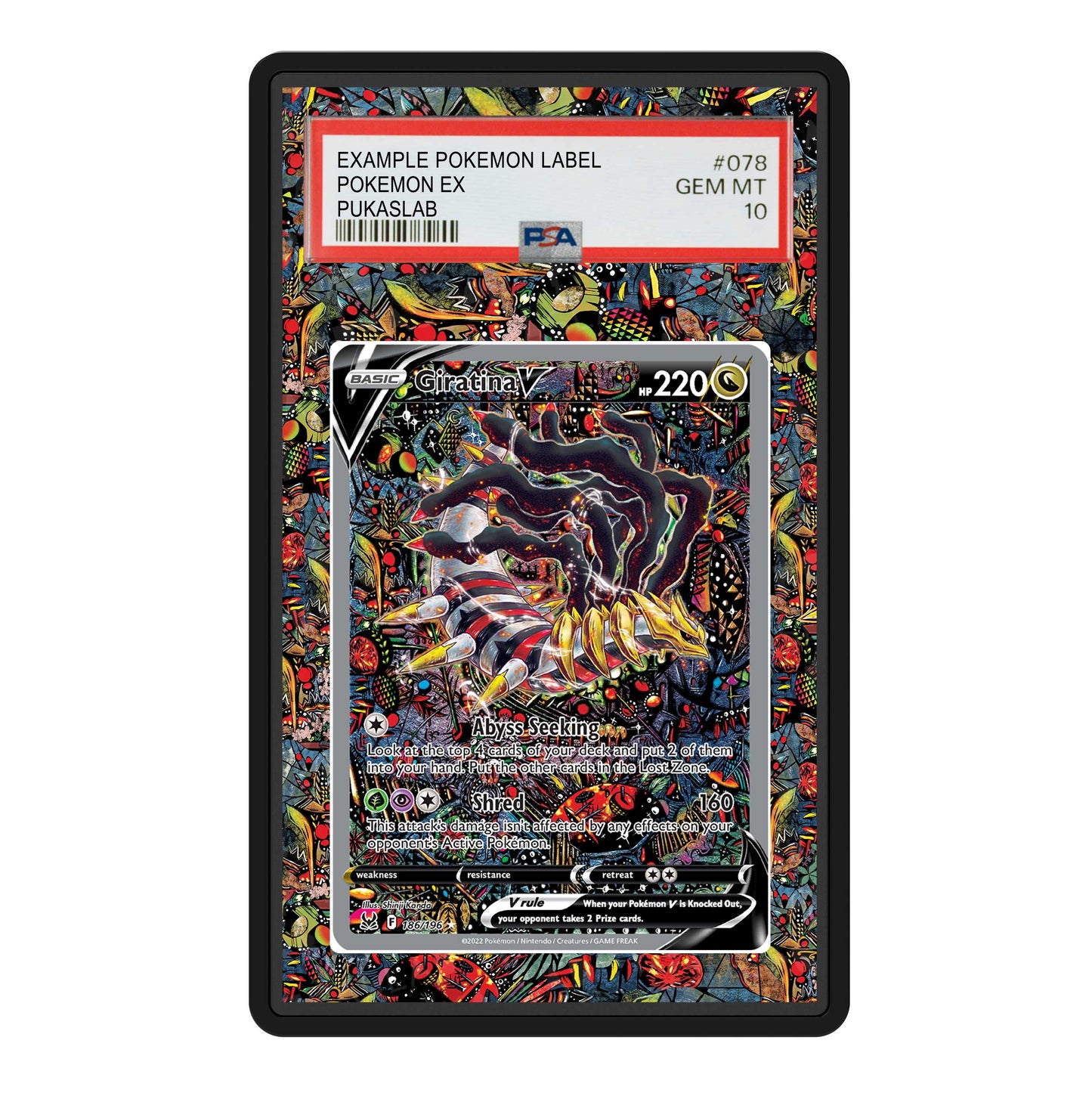 Giratina 186/196 Psa Slab Extended Art - Pukaslab