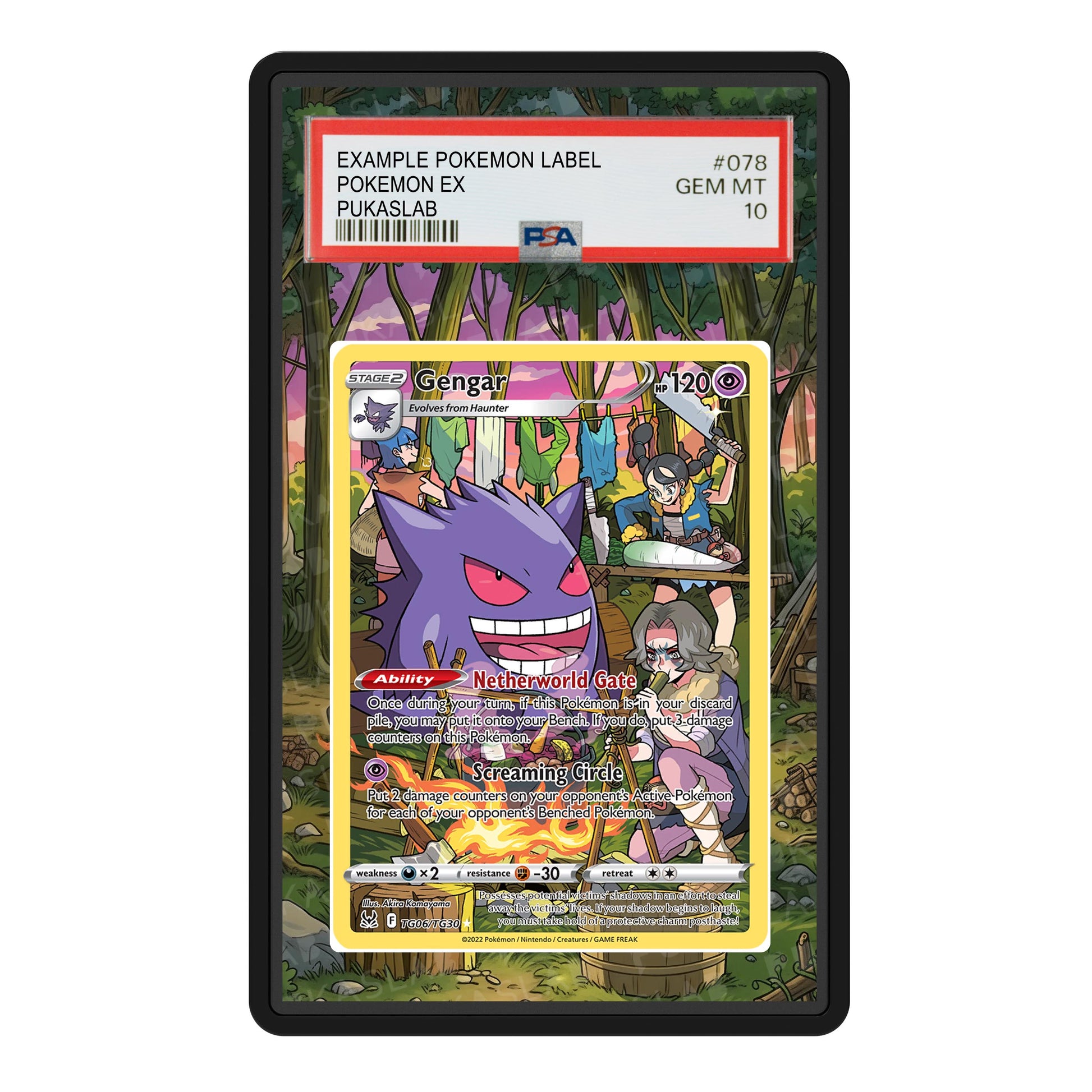 Gengar TG06/TG30 Psa Slab Extended Art - Pukaslab