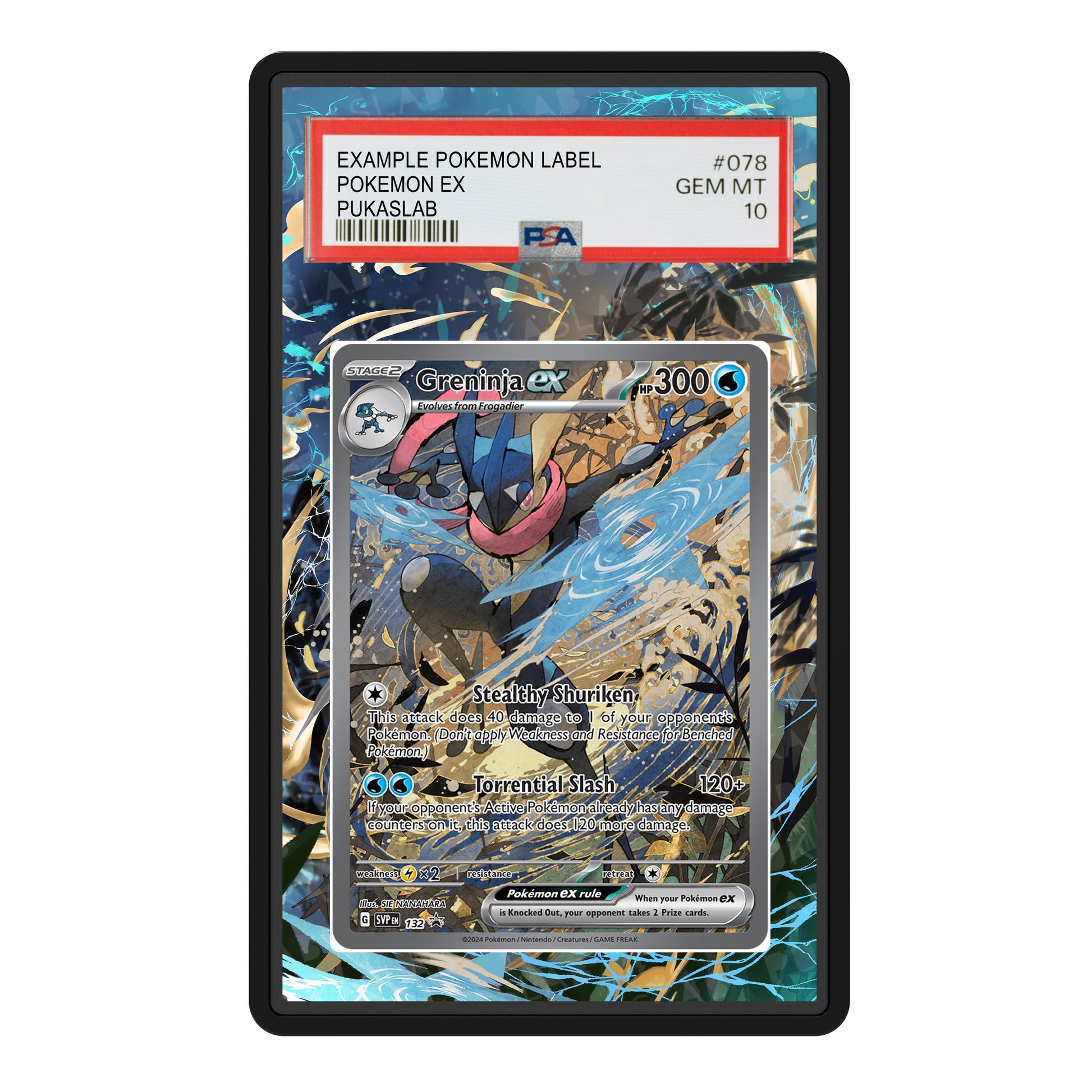 Greninja Ex 132 Psa Slab Extended Art - Pukaslab
