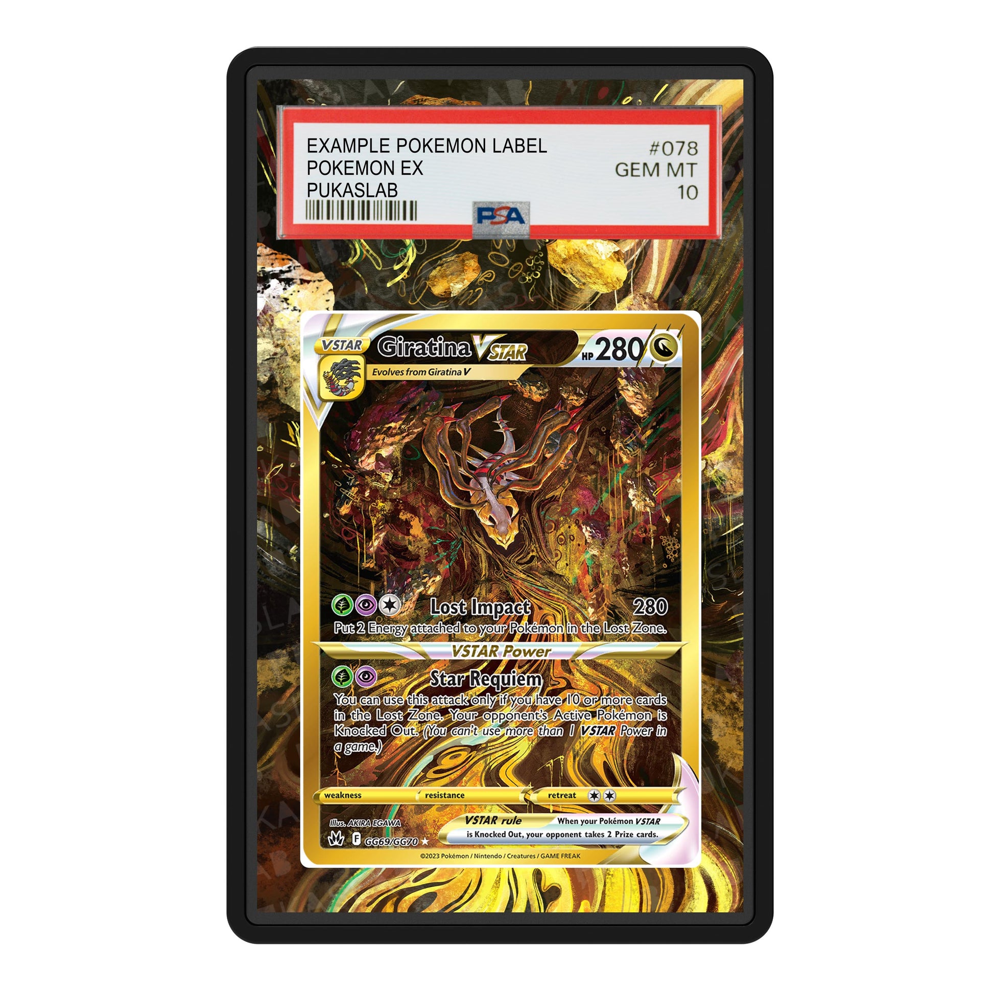 Giratina Vstar GG69/GG70 Psa Slab Extended Art - Pukaslab