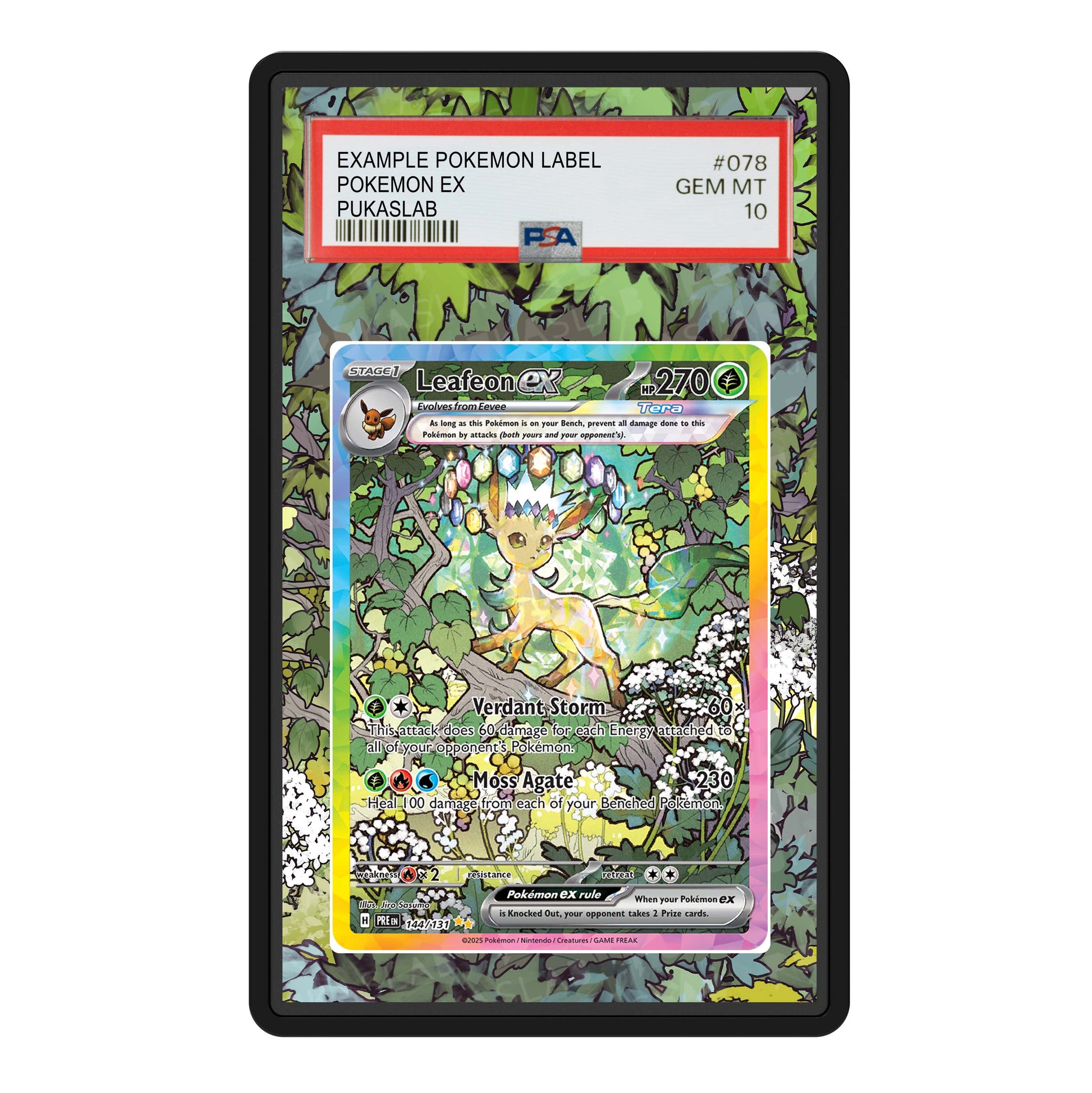 Leafeon 144/131 Psa Slab Extended Art - Pukaslab
