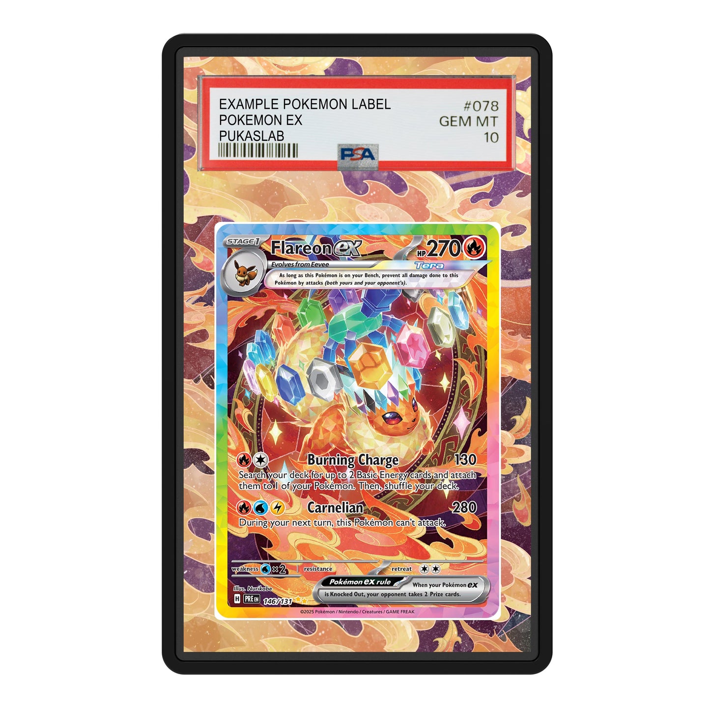 Flareon 146/131 Psa Slab Extended Art - Pukaslab