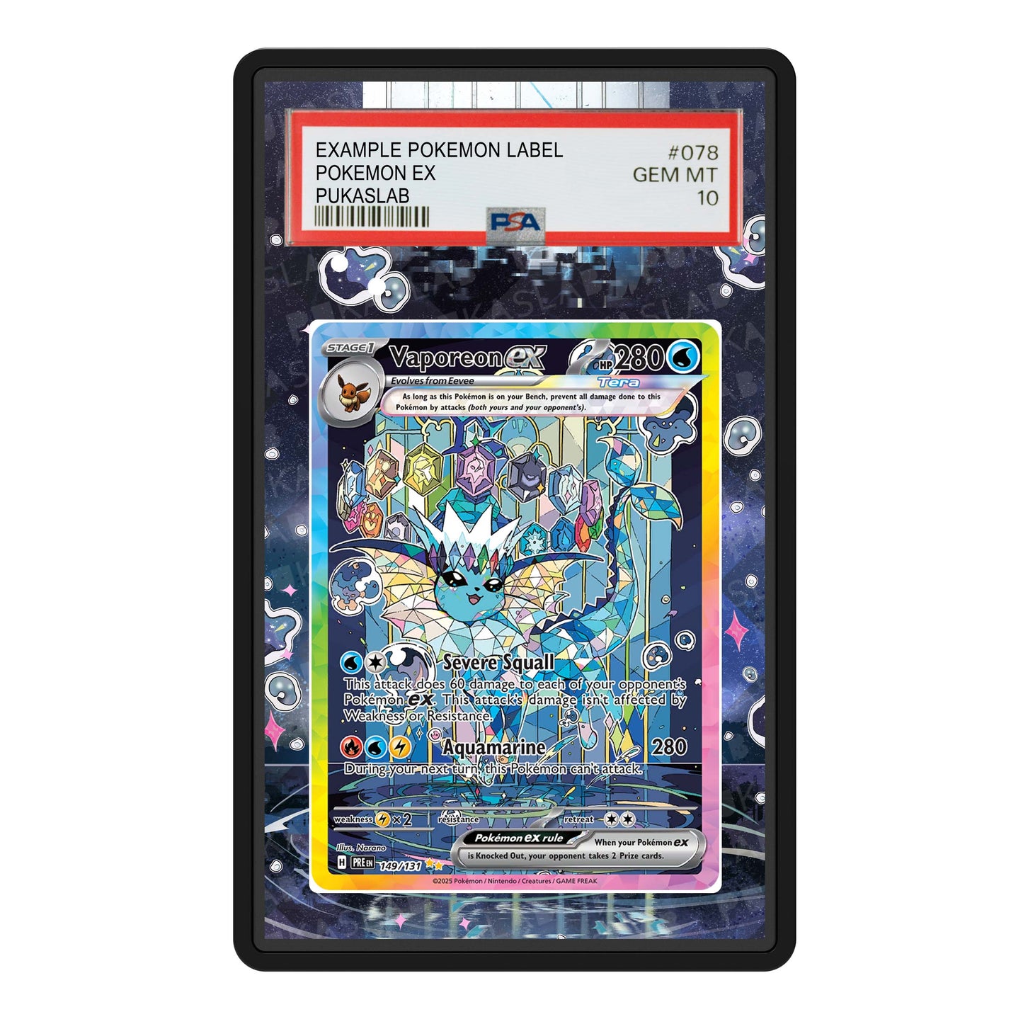 Vaporeon 149/131 Psa Slab Extended Art - Pukaslab